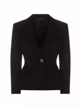 Однобортный жакет 4G Givenchy, черный