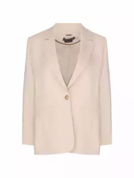 Однобортный жакет Alice+Olivia, бежевый