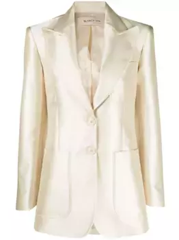 Однобортный жакет Blanca Vita, нейтральный