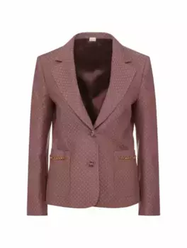 Однобортный жакет Damier Gucci, розовый