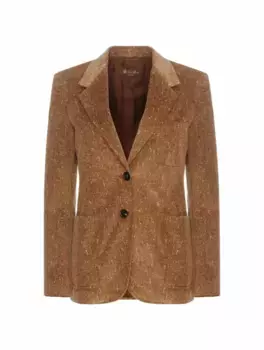 Однобортный жакет Eleanor Loro Piana, коричневый