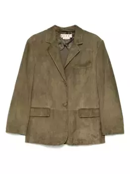 Однобортный жакет Marni, зеленый
