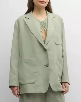 Однобортный жакет оверсайз Summer Cruise DOROTHEE SCHUMACHER, цвет Pale Khaki