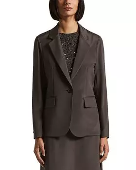 Однобортный жакет Peserico, черный