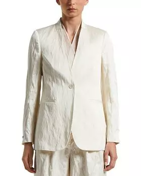 Однобортный жакет Peserico, слоновая кость/кремовый