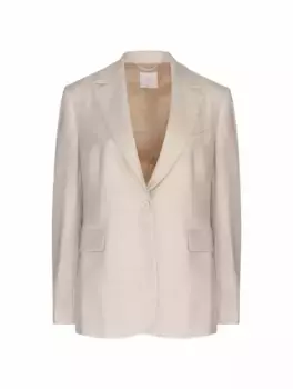 Однобортный жакет с люрексом Eleventy, бежевый