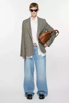 Однобортный жакет - Стандартный крой Acne Studios, цвет Multi Brown