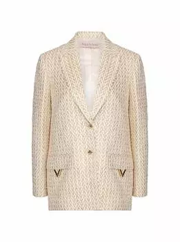 Однобортный жакет V-logo Valentino