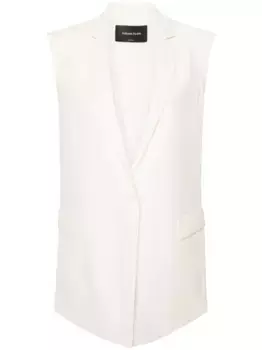 Однобортный жилет Fabiana Filippi, нейтральный