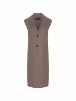 Однобортный жилет Zane Loro Piana, коричневый