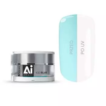 Однофазный гель для ногтей средней густоты Ice Blue, 30 г Silcare, Gel Affinity