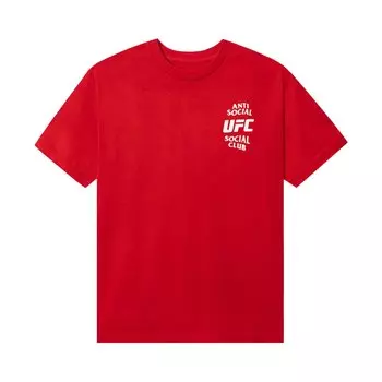 Одноименная футболка Anti Social Social Club x UFC Красная