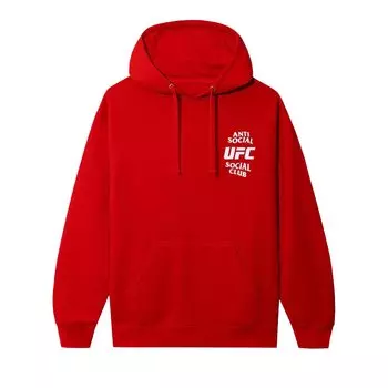 Одноименная худи Красная Anti Social Social Club x UFC