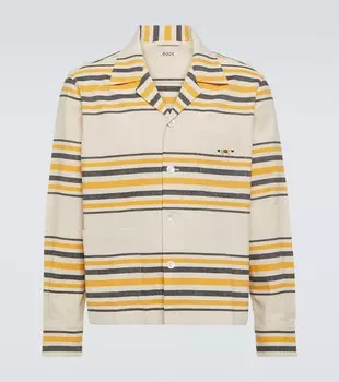 Одноименная полосатая хлопковая рубашка Bode, Ecru Multi