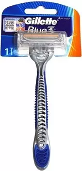 Одноразовая бритва Gillette, синяя 3 1 шт., Inne