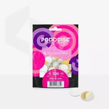 Одноразовые белые пилки с мягким поролоновым слоем для педикюра Staleks