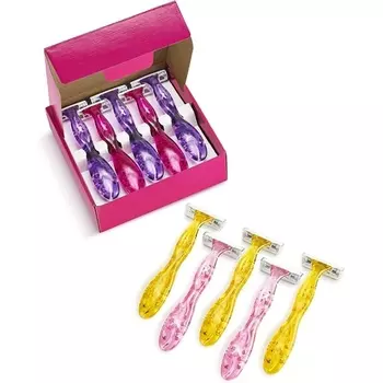 Одноразовые женские бритвы Miss Soleil Color Collection с тройным лезвием, 10 бритв, Bic