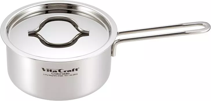 Одноручная кастрюля Vitacraft 2503 Colorado, 0,6 галлона (2,2 л) Vita Craft, Sliver