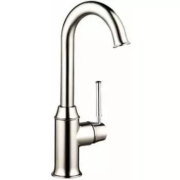Одноручный смеситель для бара Hansgrohe 04217920 Talis C с одним отверстием, polished nickel