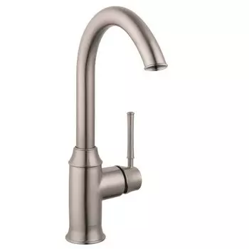Одноручный смеситель для бара Hansgrohe 04217920 Talis C с одним отверстием, psteel optic