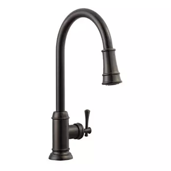 Однорычажный кухонный смеситель Design House Ironwood с распылителем, brushed bronze