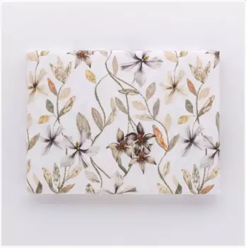 Односпальное покрывало с дикой орхидеей Riviera, белый, размер квадрат с половиной