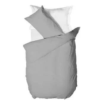 Односпальный комплект хлопковых пододеяльников Amo Lacasa, серый