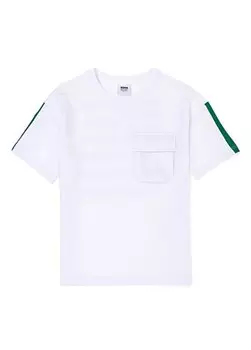 Однотонная белая футболка для мальчика RC-RISANKIDS U.S. Polo Assn., белый