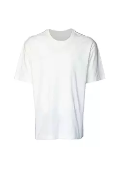 Однотонная белая мужская футболка с V-образным вырезом Hummel