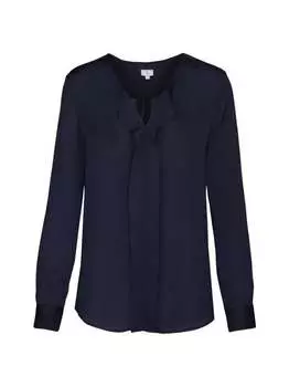 Однотонная блузка без шнуровки Seidensticker, синий