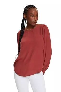 Однотонная блузка Esprit, оранжевый