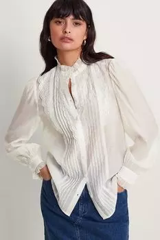 Однотонная блузка Лена Monsoon, бежевый