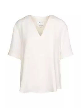 Однотонная блузка-рубашка Seidensticker, экрю