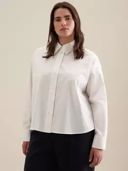 Однотонная блузка-рубашка Seidensticker, белый