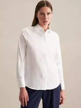 Однотонная блузка-рубашка Seidensticker, белый