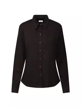 Однотонная блузка-рубашка Seidensticker, черный
