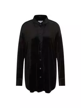 Однотонная блузка-рубашка Seidensticker, черный