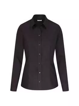 Однотонная блузка-рубашка Seidensticker, черный