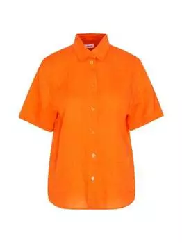 Однотонная блузка-рубашка Seidensticker, оранжевый