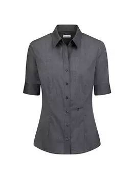 Однотонная блузка-рубашка Seidensticker, серый