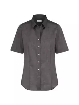 Однотонная блузка-рубашка Seidensticker, серый