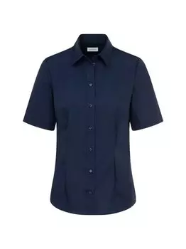 Однотонная блузка-рубашка Seidensticker, синий