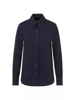 Однотонная блузка-рубашка Seidensticker, синий