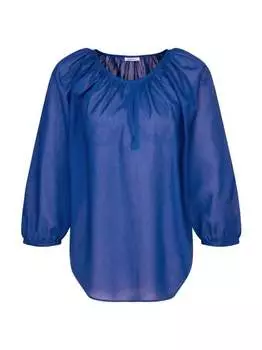 Однотонная блузка-рубашка Seidensticker, синий