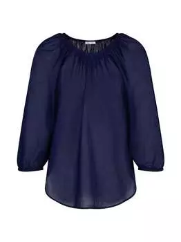 Однотонная блузка-рубашка Seidensticker, синий