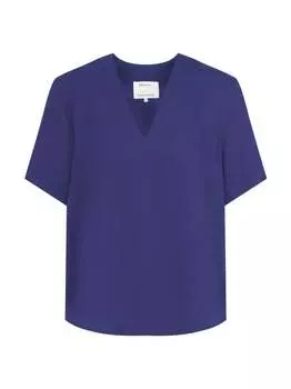 Однотонная блузка-рубашка Seidensticker, синий