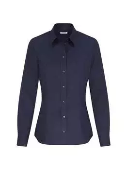 Однотонная блузка-рубашка Seidensticker, синий