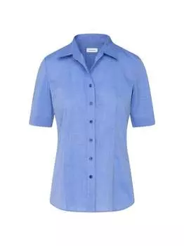 Однотонная блузка-рубашка Seidensticker, синий
