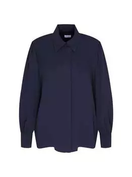 Однотонная блузка-рубашка Seidensticker, синий