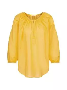 Однотонная блузка-рубашка Seidensticker, желтый